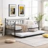 Daybed with trundle, BLACK