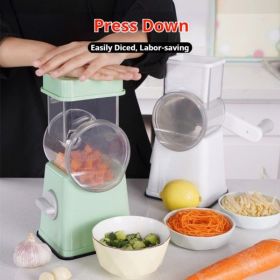 Premium Multi-Purpose Vegetable Chopper - Slices, grinds, chops and julienne fruits without much effort - Includes container