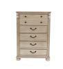 Antique Silver 1pc Chest Of Drawers Storage Bedroom Furniture Traditional Classic Style Chest