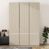 6-Doors Wooden Wardrobe Storage for Bedroom,Nature