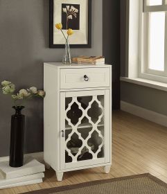 Ceara White Finish Accent Table