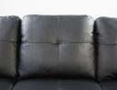 Irine Faux Leather Sectional Sofa with Ottoman