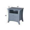 Colt Gray Finish Accent Table