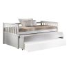 Cominia White Finish Daybed (Trundle Not Included, Twin Bed Only, No Storage)