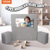 VEVOR Kids Couch, 4Pcs Modular Kids Play Couch, Toddler Couch Sofa Bed, Kids Chair Seat Playroom Furniture