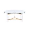 Sosi Gold Finish Coffee Table