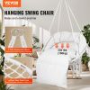 VEVOR Hammock Swinging Chair Macramé Hanging Chair with Cushion Indoor & Outdoor