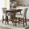 Upholstered Counter Stool with Nailhead Trim Set of 2