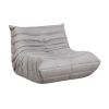 Luxury Accent Chair Button-Tufted Detail Gray Microfiber Comfy Chair Living Room Furniture 1pc