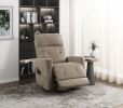 Power Lift Chair with Massage and Heat Comfort Brown Microfiber Upholstery Living Room Furniture 1pc Power Reclining Motion Chair