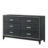 Haiden Weathered Black Finish Dresser