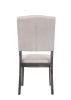 Bernard Beige Linen & Weathered Gray Oak Finish Side Chair (Set of 2)