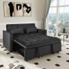 Convertible Sofa Bed,3-in-1 Pull Out Couch Bed with Reclining Backrest and Pillows,Sofa Bed Chair Full Convertible Sleeper Loveseat for Living Room