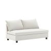 Loveseat Module for Modular Sectional Sofa,Chenille,Minimalist Style,2 Colors