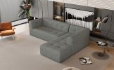 112.2*74" Modular Modular Combination Living Room Sofa Set, Modern Minimalist Sofa, Living Room Upholstered Sofa Bed, Bedroom