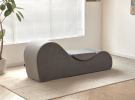 Solace Yoga Chaise Lounge Chair for Stretching, Relaxation & Exercise, Ergonomic Design with Soft Yet Firm High-Density Foam Core