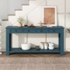 Console Table/Sofa Table with Storage Drawers and Bottom Shelf for Entryway Hallway